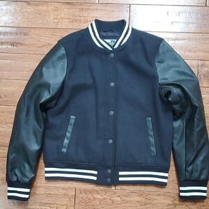 Levi's Mixed Media Bomber Varsity Jacket